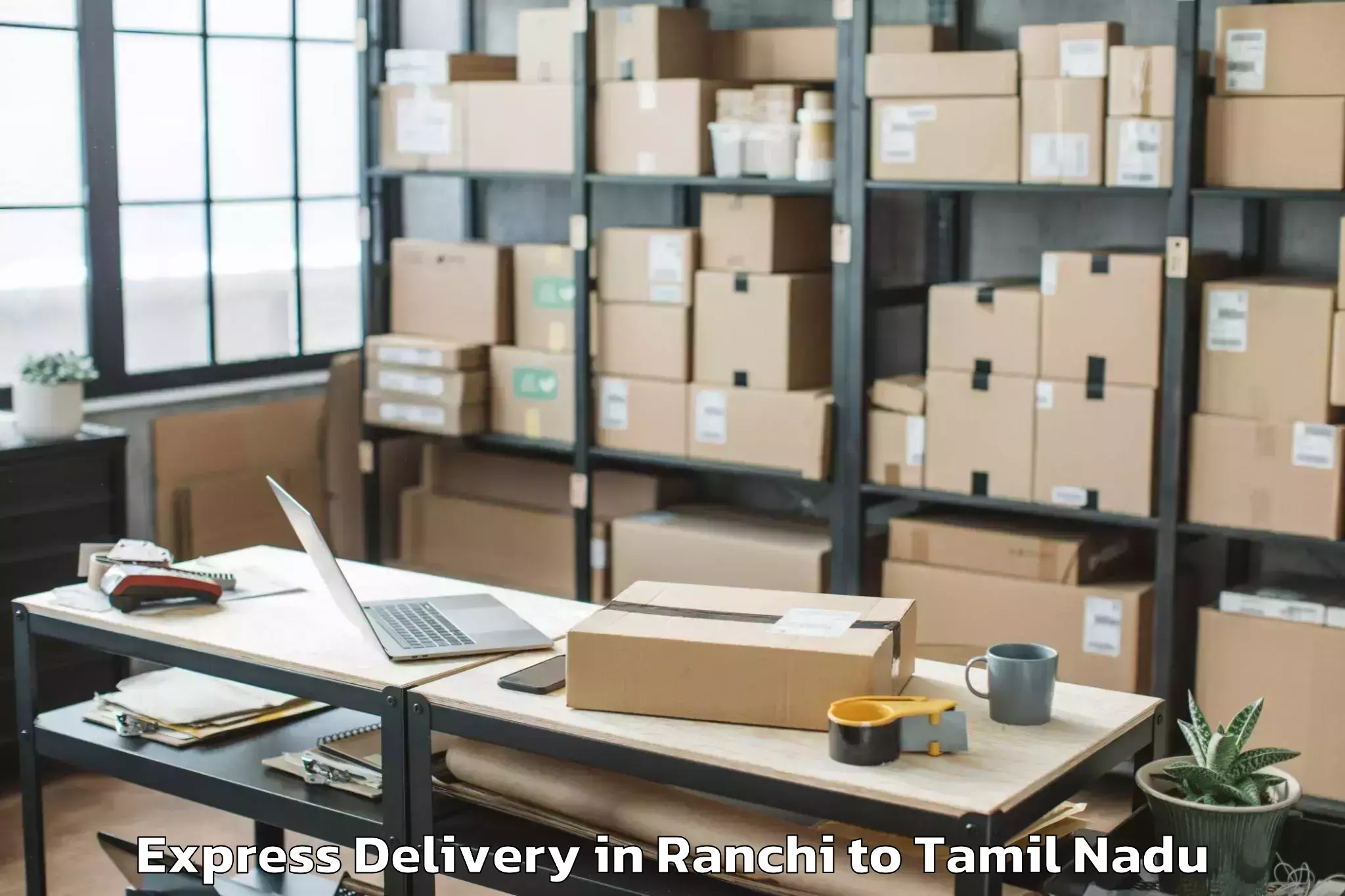 Leading Ranchi to Theni Express Delivery Provider